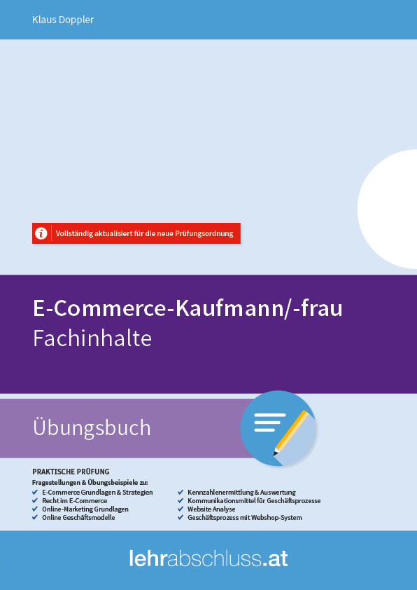 Kombi - E-Commerce Kaufmann /-frau - Fachinhalte Übungsbuch